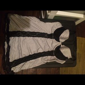 Polka dot chemise NWT soft! XL/DD/DDD slimming!